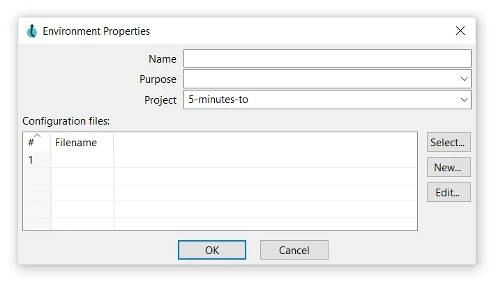 environment dialog in Apache Hop's Hop GUI