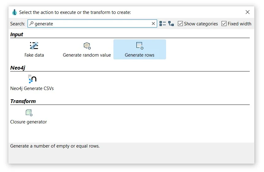 add a new transform in Apache Hop's Hop GUI