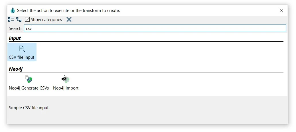 Apache Hop CSV file input