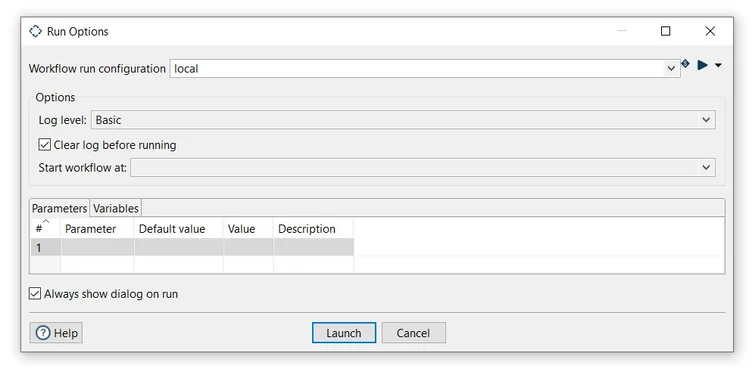 Apache Hop Neo4j integration workflow run
