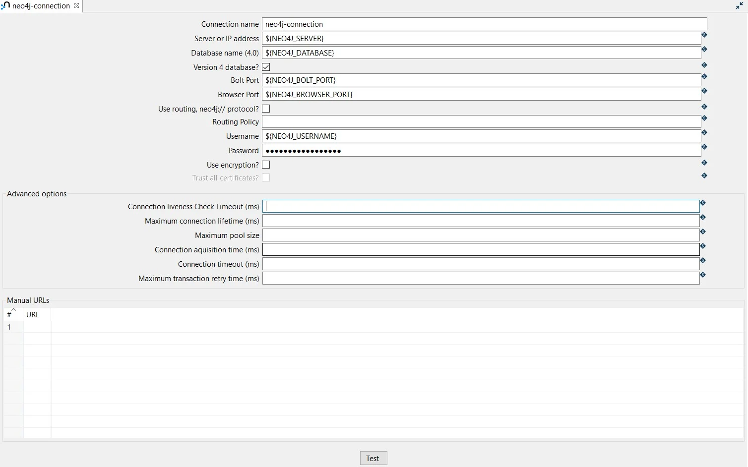Apache Hop Neo4j connection