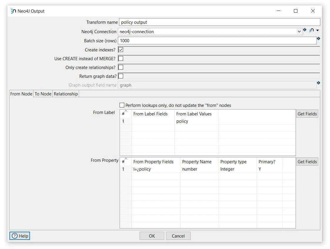Apache Hop Neo4j output