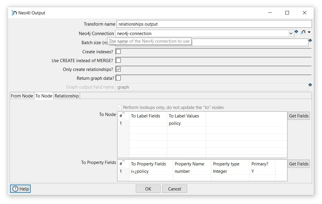 Apache Hop Neo4j Output
