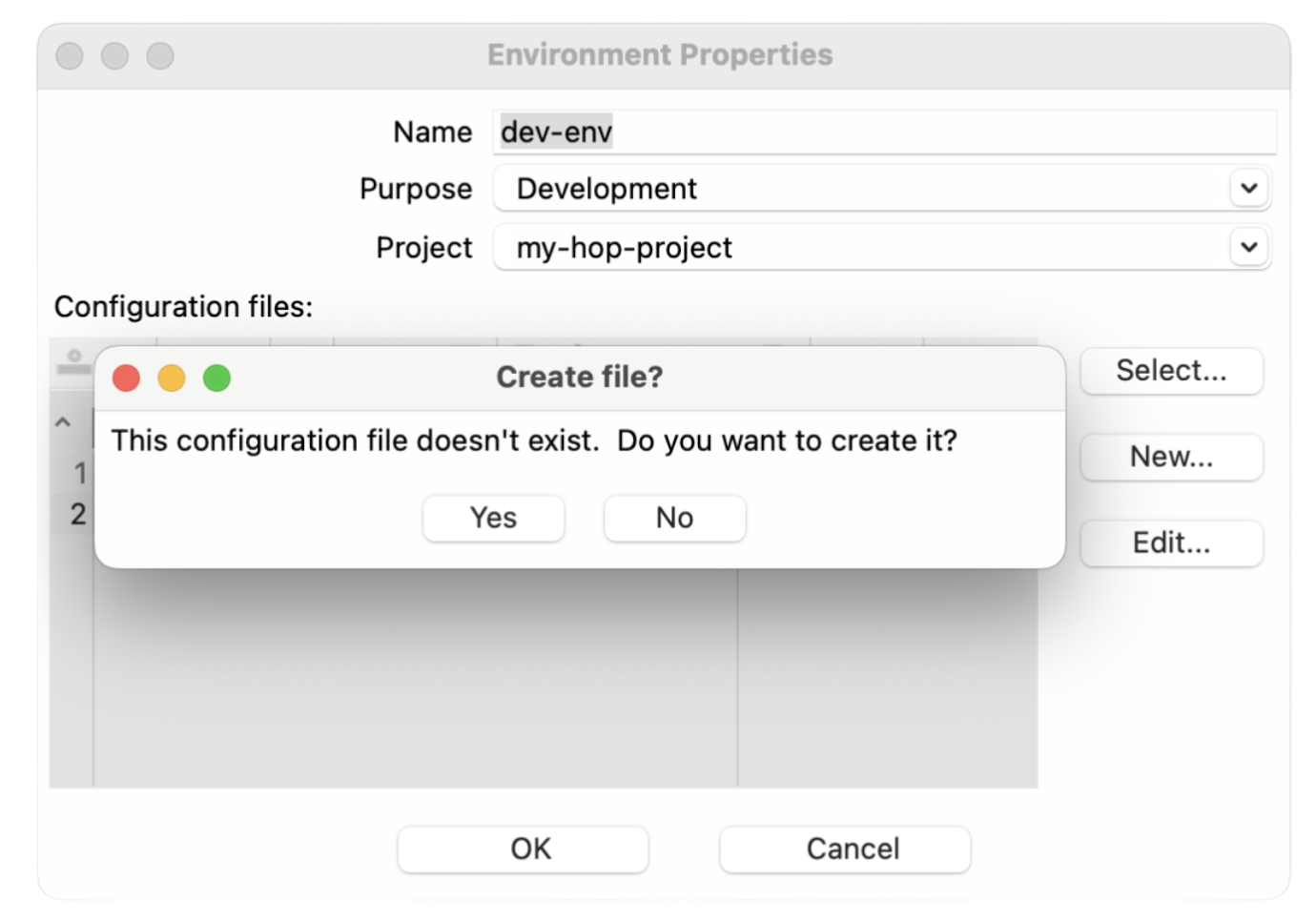 Apache Hop create environment
