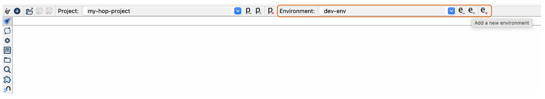 Apache Hop create environment