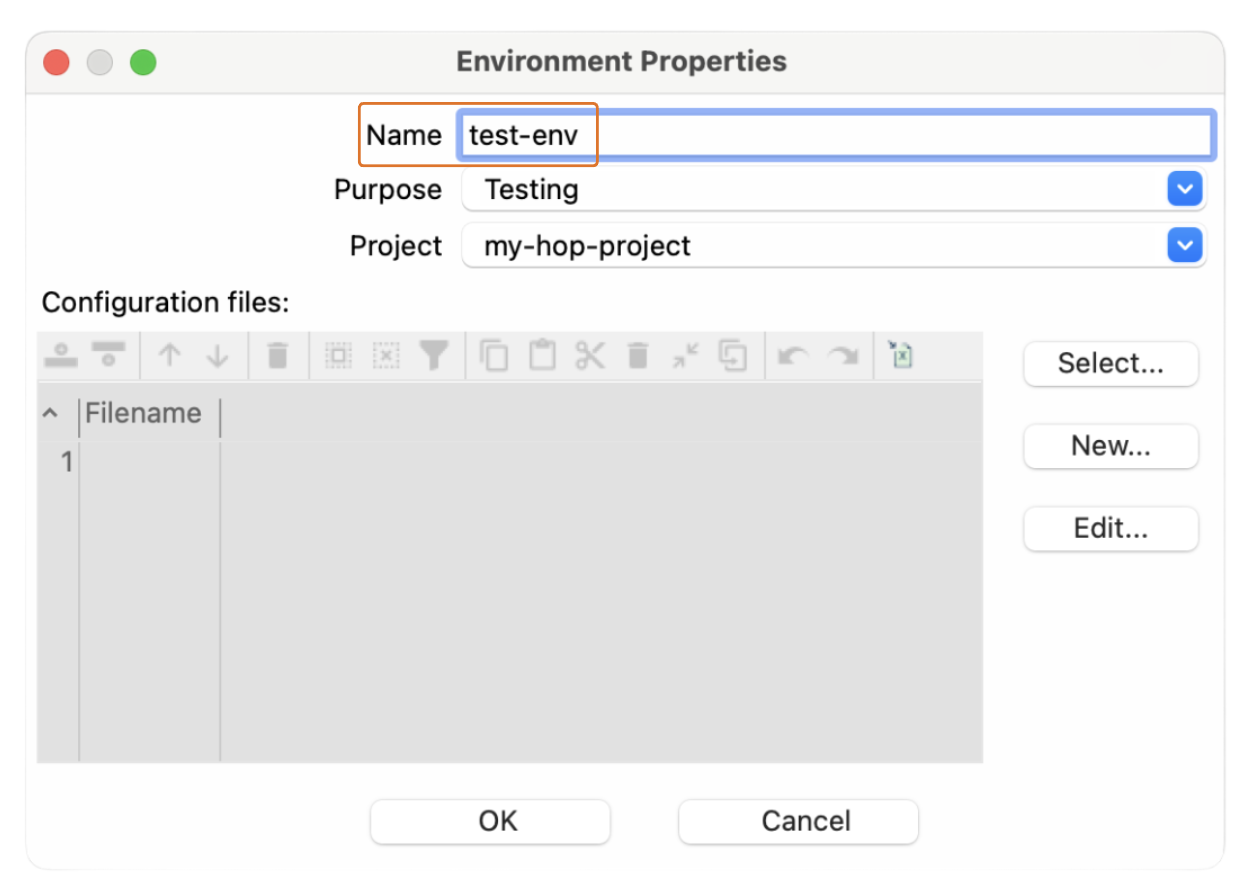 Apache Hop create environment