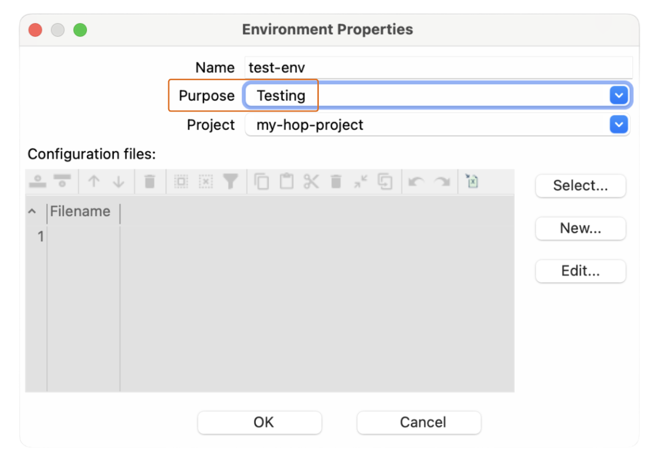 Apache Hop create environment