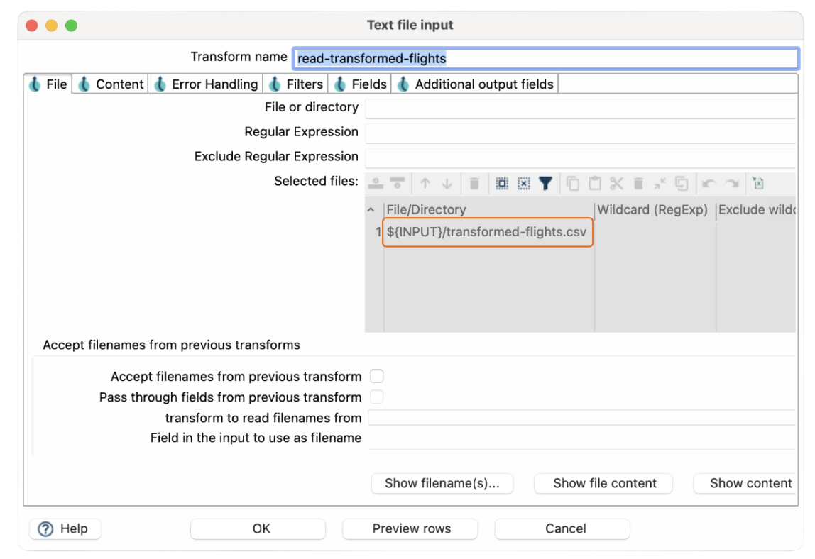 Apache Hop Text file input Apache Hop Text file input