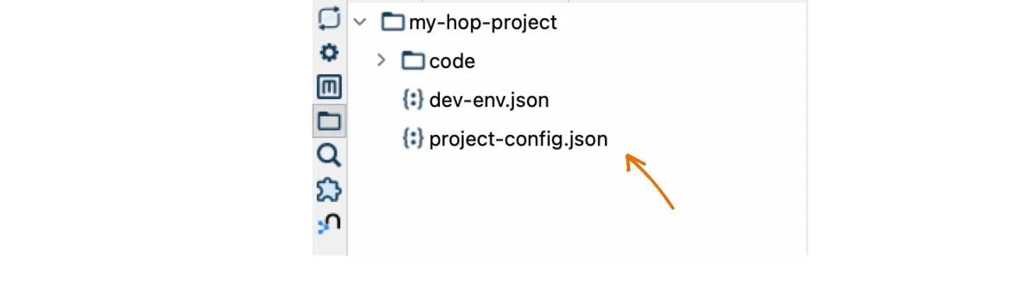 Apache Hop File Explorer Perspective committed files
