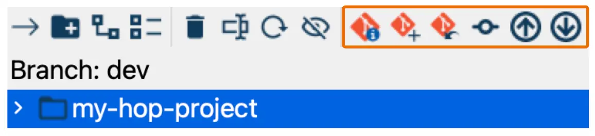 Apache Hop File Explorer Perspective Git operations
