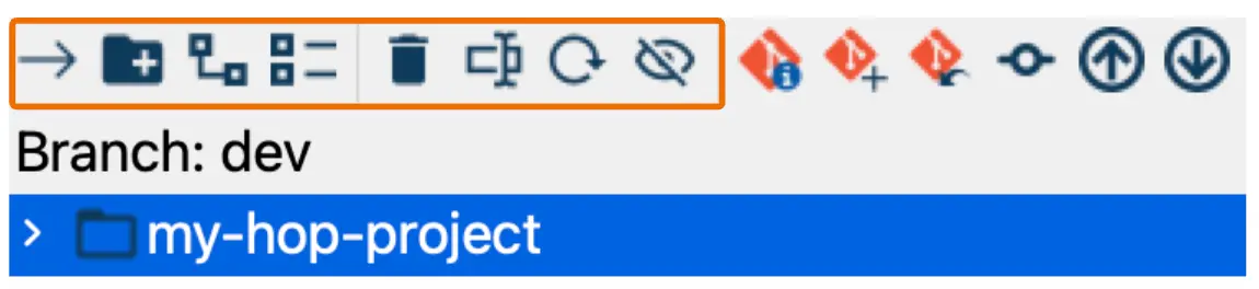 Apache Hop File Explorer Perspective file operations
